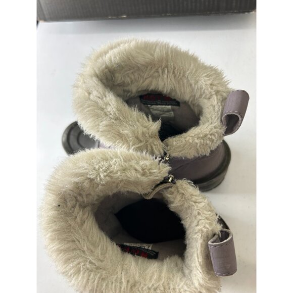 NORTH FACE WINTER BOOTS 400 GRAM Size US 4 Insulation Youth Girls Purple/Black - Picture 12 of 16